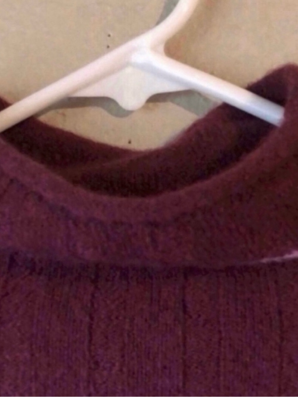 New Madewell Sweater Women’s Burgundy & Pink Stipe Mock neck Casual Knit Sz XS - Picture 5 of 11